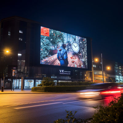 3mm 야외 LED 광고 화면 패널 벽에 장착 된 높은 밝기
