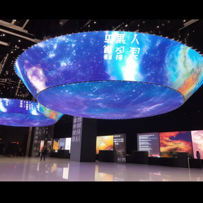 높은 콘트라스트 유연 LED 비디오 패널 P5 투명 LED 화면 임대
