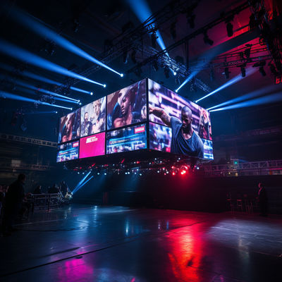 원활한 야외 스포츠 둘레 LED 디스플레이 IP65 6500nits 밝기