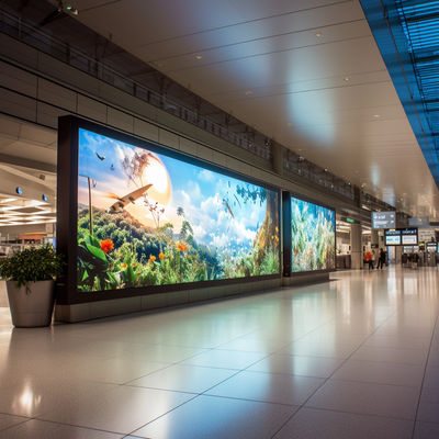 320*160mm 실내 LED 디스플레이, 1/64S 스캔 속도 및 다이 캐스팅 알루미늄 캐비닛