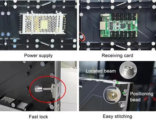 알루미늄 다이 케이스와 함께 풀 컬러 야외 P4.81 LED 디스플레이 CE FCC 인증