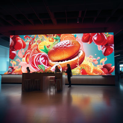 풀 컬러 가무트 1920 x 1080 실내 고정 LED 디스플레이 HDMI/DVI/VGA 입력