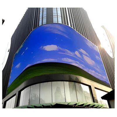Outdoor P5 P6 Curved Display Shopping Center Advertising High Brightness LED Screen Waterproof LED Billboard Giant LED Screen Outdoor