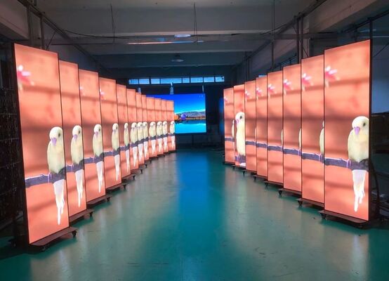 와이파이 제어 실내 P2 LED 포스터 디스플레이 쇼핑몰 휴대용 광고 LED 디스플레이 소매점 광고 디스플레이