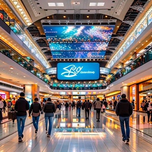 풀 컬러 디지털 실내 LED 디스플레이 스크린 천장에 장착된 P2