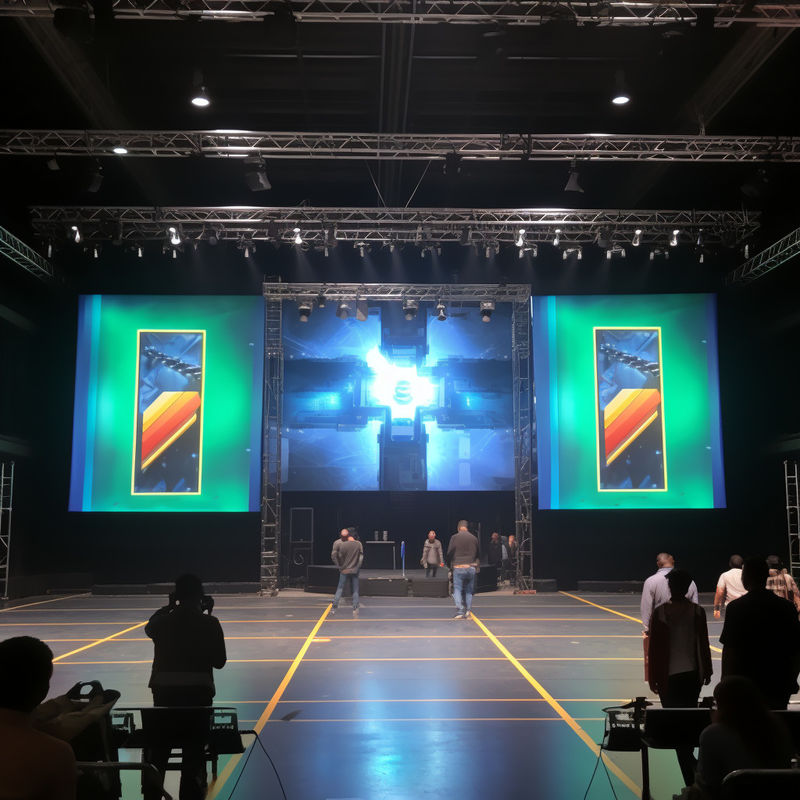 콘서트 실내 무대 LED 화면 임대 HDMI / DVI / VGA 입력