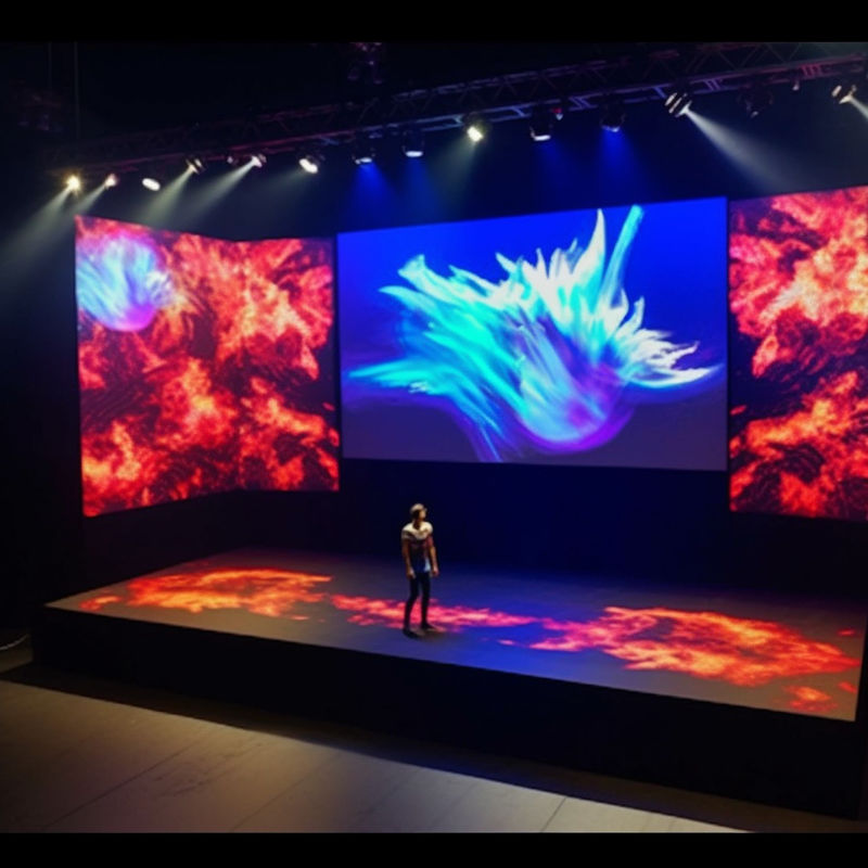P6 콘서트 무대 LED 스크린 임대 벽에 장착 된 설치