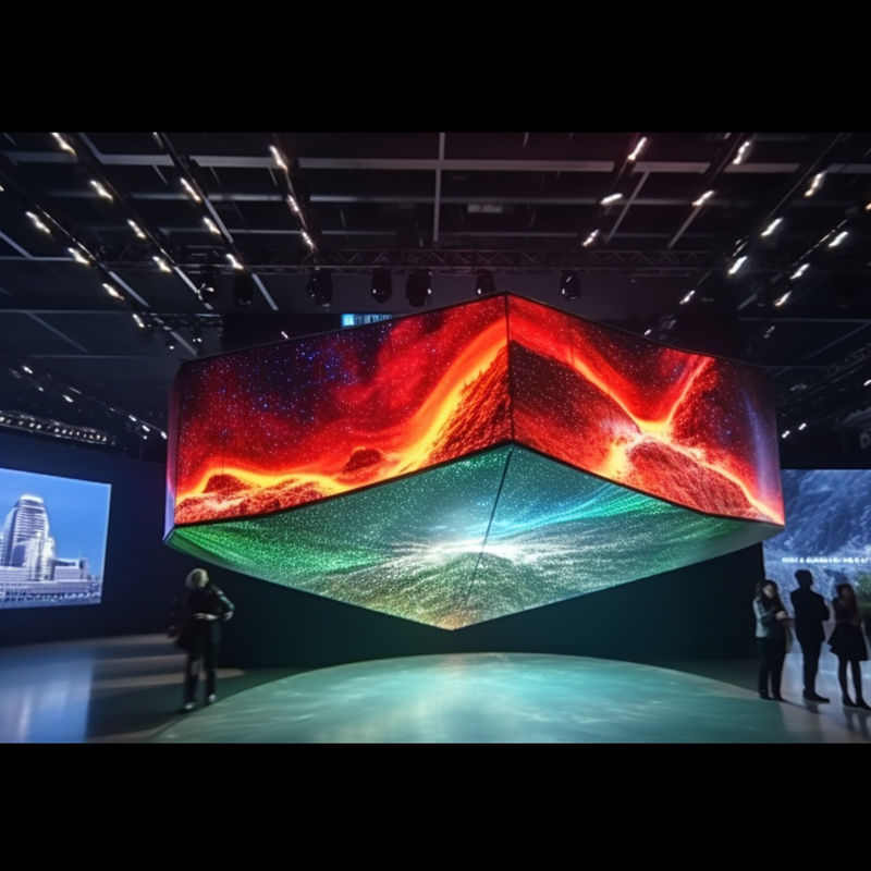 모듈형 커브 LED 패널 실내 P5 LED 화면 전시 설치가 쉽습니다