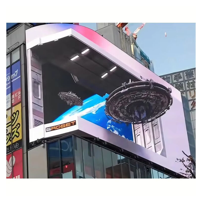 옥외 LED 디스플레이 스크린 IP65 방수 고휘도 4500-5500cd 맨눈 3D LED 빌보드