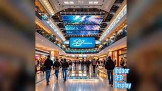 실내 LED 디스플레이 화면 P2 천장 마운트