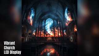 교회 LED 디스플레이 3mm P3 16.7M 색상